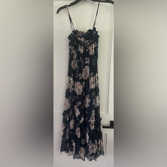 Rebecca Taylor Magnolia Ruffle Midi Dress - Picture 5 of 9